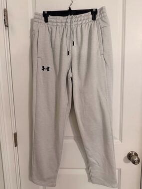 Under Armour Light Gray Fleece Jogger Pants